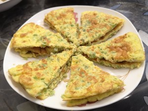 The practice measure of cake of balsam pear omelette 11