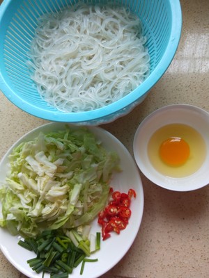 The practice measure that cabbage fries yam vermicelli made from bean starch 3