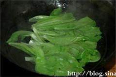 The practice measure of oyster sauce lettuce 1