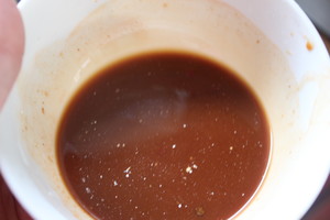 Explode fry pork liver (the little secret that flavour of pork liver tender as good as does not have hematic broken bits) practice measure 8