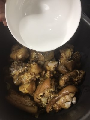 Stew pig foot - bright is fragile play a tooth - delicious to stop no less than coming (high-pressured boiler) practice measure 9