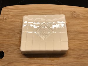 The practice measure of egg of evaporate of ground meat bean curd 1