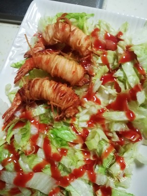 The practice measure that tall Yan Zhi contains countless ties shrimp 8