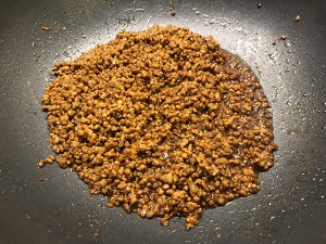 The practice measure of egg of evaporate of ground meat bean curd 18