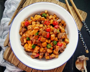 The practice measure that stay of proceedings of Bao of apricot of ~ of dish of the daily life of a family burns beef bead 12