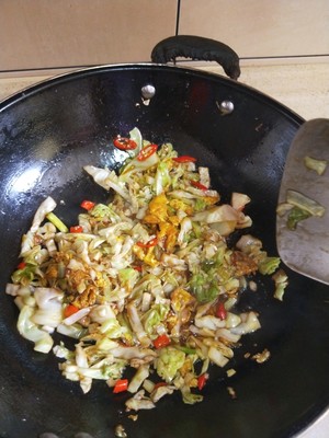 The practice measure that cabbage fries yam vermicelli made from bean starch 6