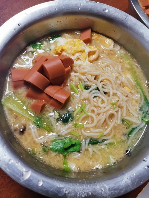 スープ10の温かい麺の練習法