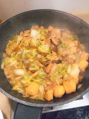 The practice measure of the pork noodles made from bean or sweet potato starch that stew 6