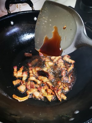家族の日常生活の素早い労働者の肉が揚げた豆腐11