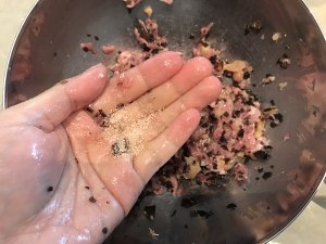 Fresh and tender not fat tradition [hamburger of evaporate of dish of extensive pattern head] the practice measure of the practice 12