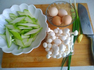 The practice measure that towel gourd of white jade stay of proceedings scrambles egg 1
