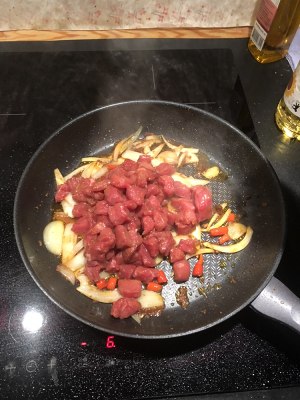 The practice measure that vegetable fries beef 6