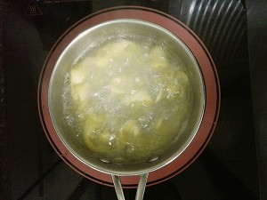 The practice measure of water of pear of rock candy snow 4