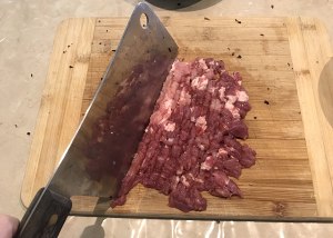 Fresh and tender not fat tradition [hamburger of evaporate of dish of extensive pattern head] the practice measure of the practice 5