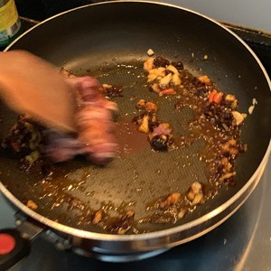The practice measure of the ground meat aubergine that the novice also can do complete home ten minutes to lick plate 11