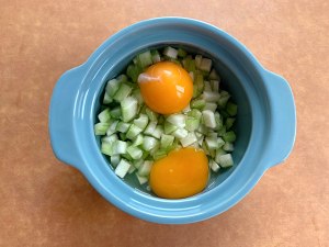 The practice measure of the cake of towel gourd egg that exceeds quick worker 3