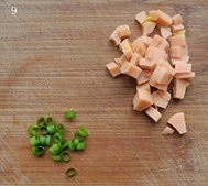 The practice measure of man of egg bag bean curd 9