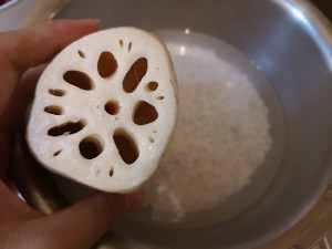 The practice measure of sweet lotus root of sweet juice polished glutinous rice 3