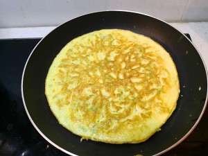 The practice measure of cake of balsam pear omelette 8