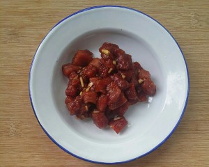 The practice measure that stay of proceedings of Bao of apricot of ~ of dish of the daily life of a family burns beef bead 1