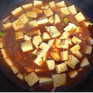 The practice measure of bean curd of the daily life of a family 5