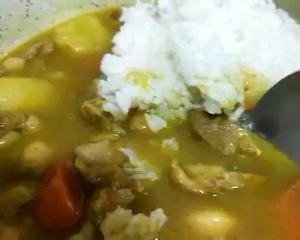 The practice measure of curry chicken meal 8