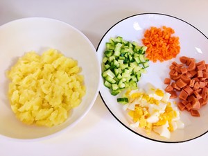 [人の手配]サラダ type potato？practice measure 5 