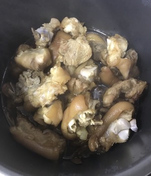 Stew pig foot - bright is fragile play a tooth - delicious to stop no less than coming (high-pressured boiler) practice measure 10