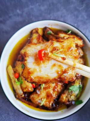 Need not deepfry is gigantic the practice measure of hairtail of delicious braise in soy sauce 10