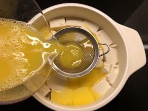 The practice measure of egg of evaporate of ground meat bean curd 6