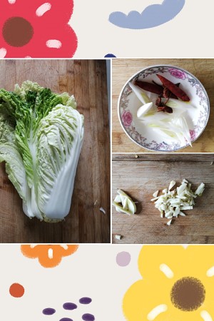 The practice measure of super and simple vinegar smooth Chinese cabbage 1