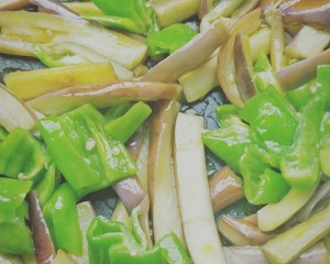(rice killer) the green pepper aubergine of super go with rice, immediately appetite is big practice measure 7