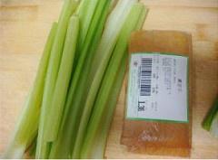 The practice measure that celery fries smoked bean curd 1