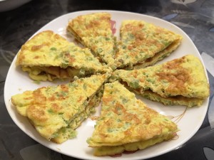 The practice measure of cake of balsam pear omelette 12