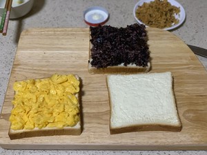 Sandwich of violet rice dried meat floss 5 minutes crash, be to expect completely? ? practice measure 6