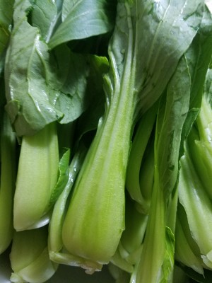 緑色の野菜をベースから直接揚げます。この1つのペースで淡緑色の色が揚げることを忘れないでください 悪くない食事の練習手順1 