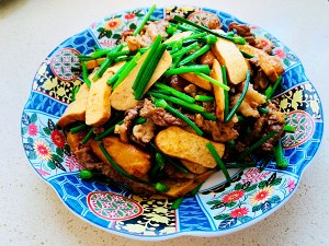 The practice measure that bittern smoked bean curd fries beef 4