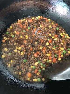 The practice measure of trass beans mud 4