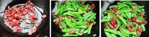 The practice measure that sausage fries Holand beans 3