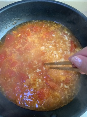 トマト卵のスープの実務的尺度10