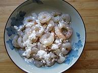 Trichromatic the practice measure that fries shelled fresh shrimps 2