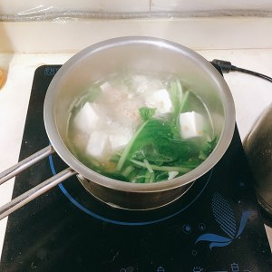 練習中エステル豆腐の肉の塊のスープの量4 