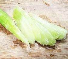 The practice measure that Qing Dynasty fries asparagus lettuce silk 3