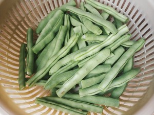 煮込み前の乾燥炒めのインゲン豆の実践測定