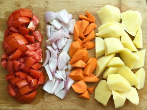 The practice measure of the tomato potato sirlon that stew 14