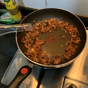 The practice measure of the ground meat aubergine that the novice also can do complete home ten minutes to lick plate 13