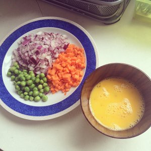 卵が食事を揚げる練習方法1