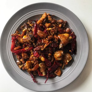 Chicken of hot pepper of fort of Xinjiang bavin nest (do not have a difference with the restaurant) practice measure 8