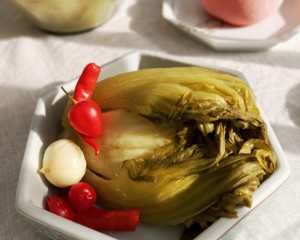 Pickled Chinese cabbage, god of go with rice implement, leave home town or oneself to do, the eating practice step that be at ease 11