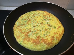 The practice measure of cake of balsam pear omelette 9